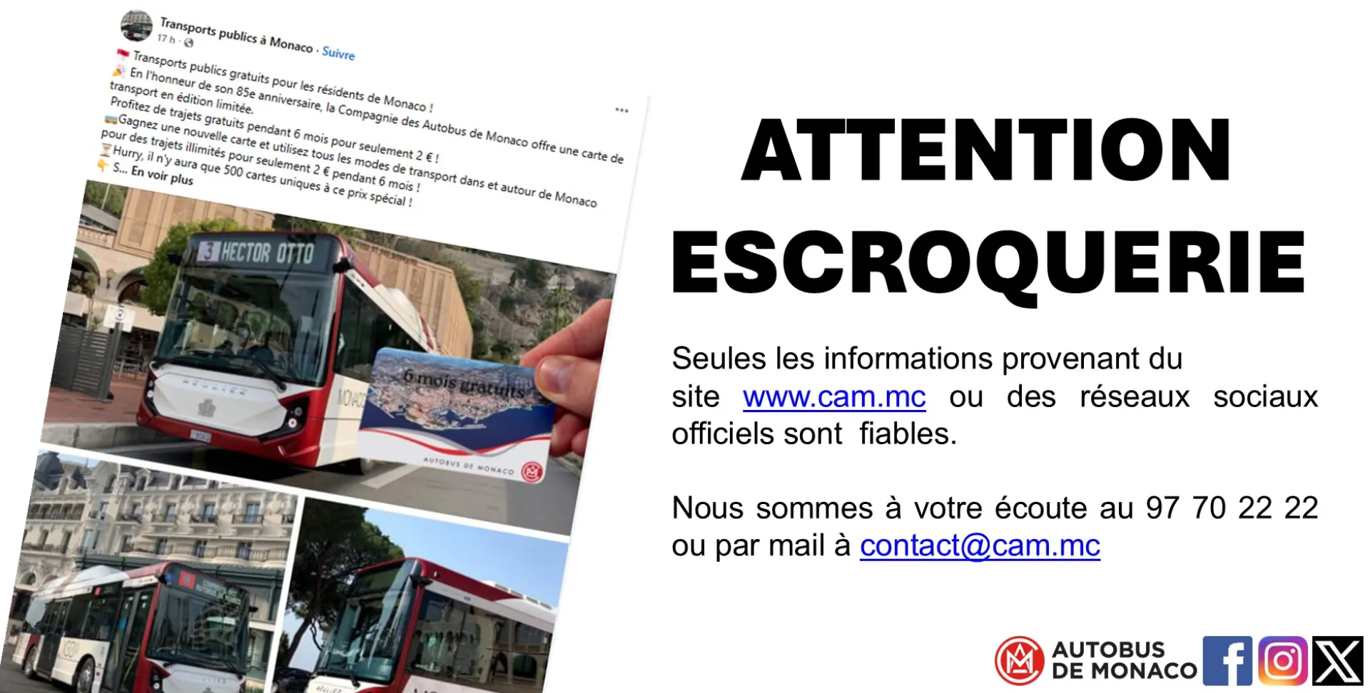 *** VIGILANCE ARNAQUE ***