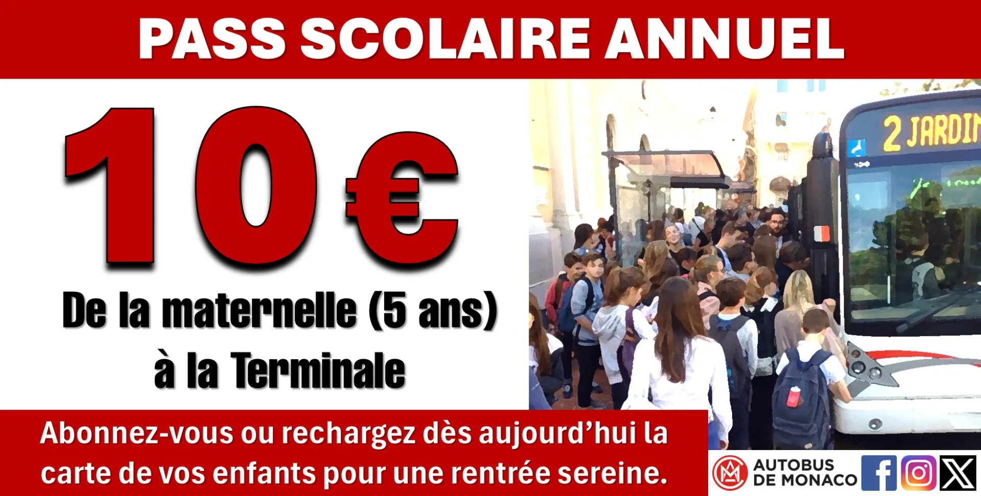 ABONNEMENT PASS SCOLAIRE