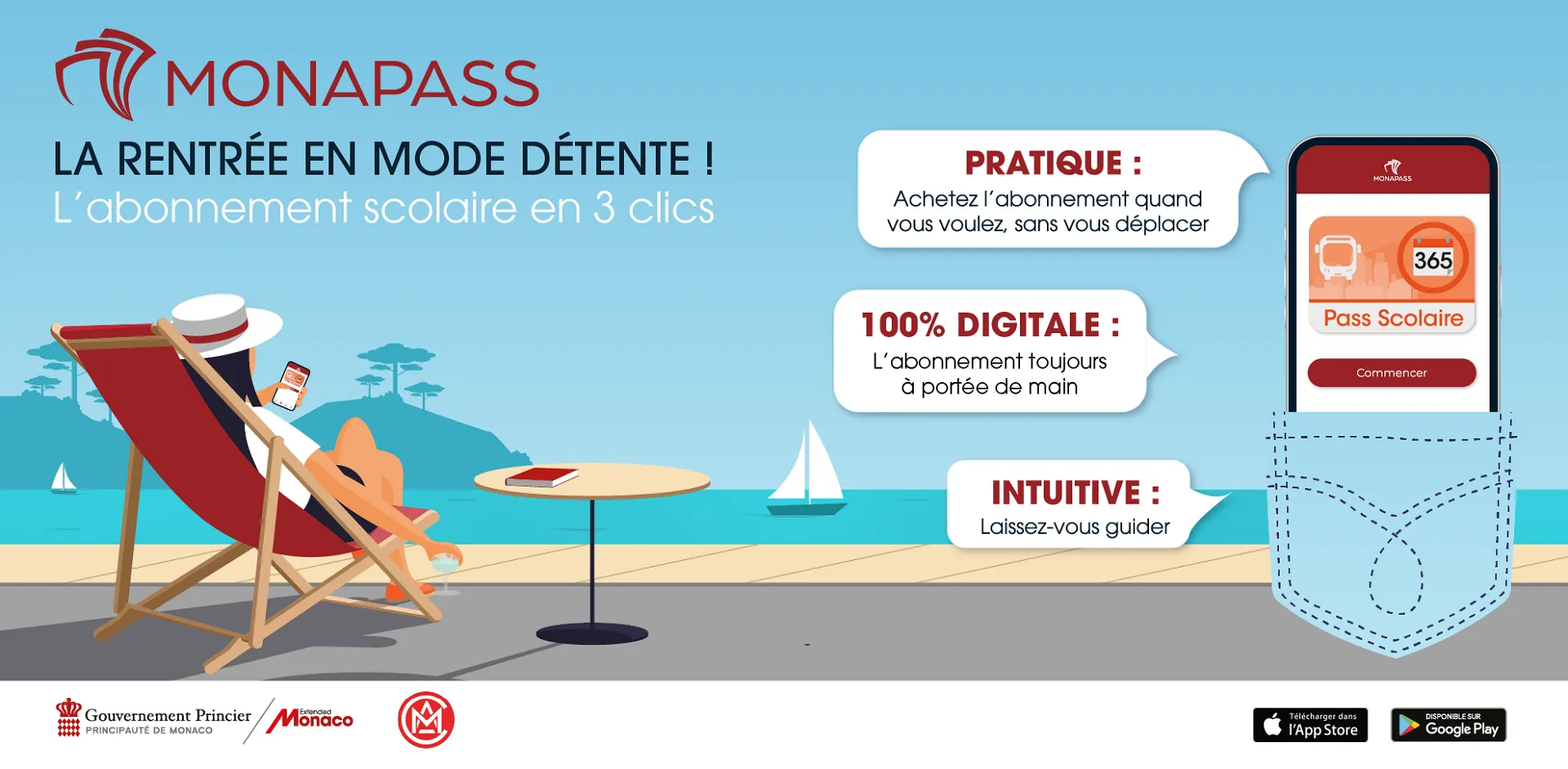 Affiche MONAPASS - Abonnement Scolaire pour l'année 2025-2026