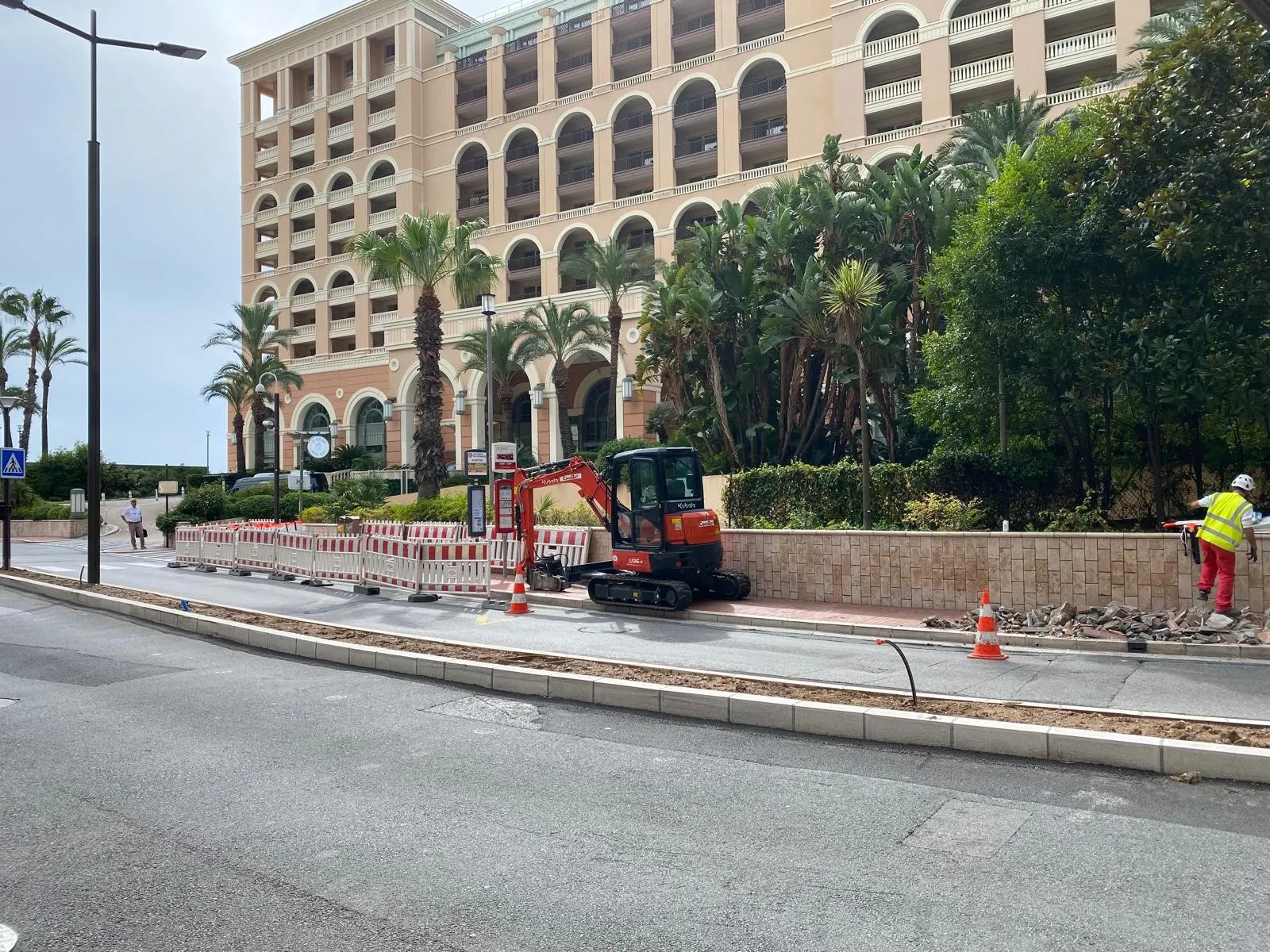 travaux sur arrêt bus Sporting
