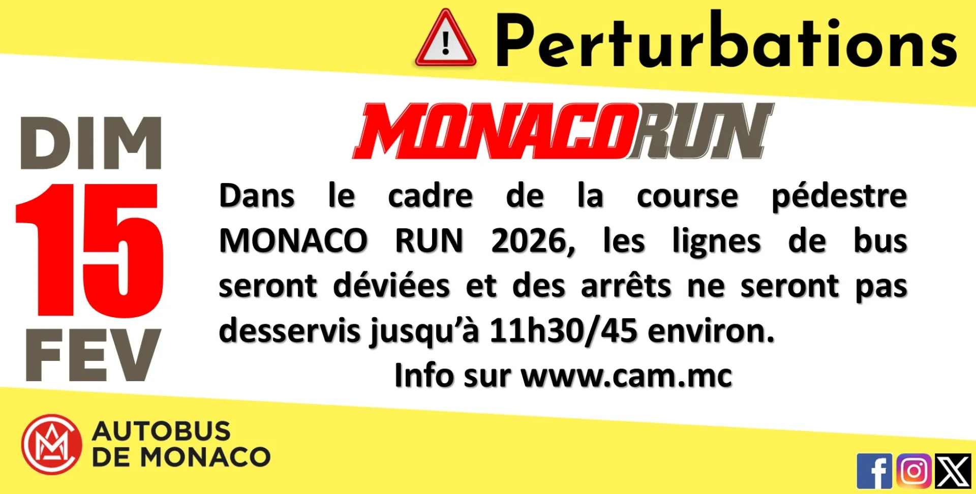 MONACO RUN, Dimanche 15 février 2026