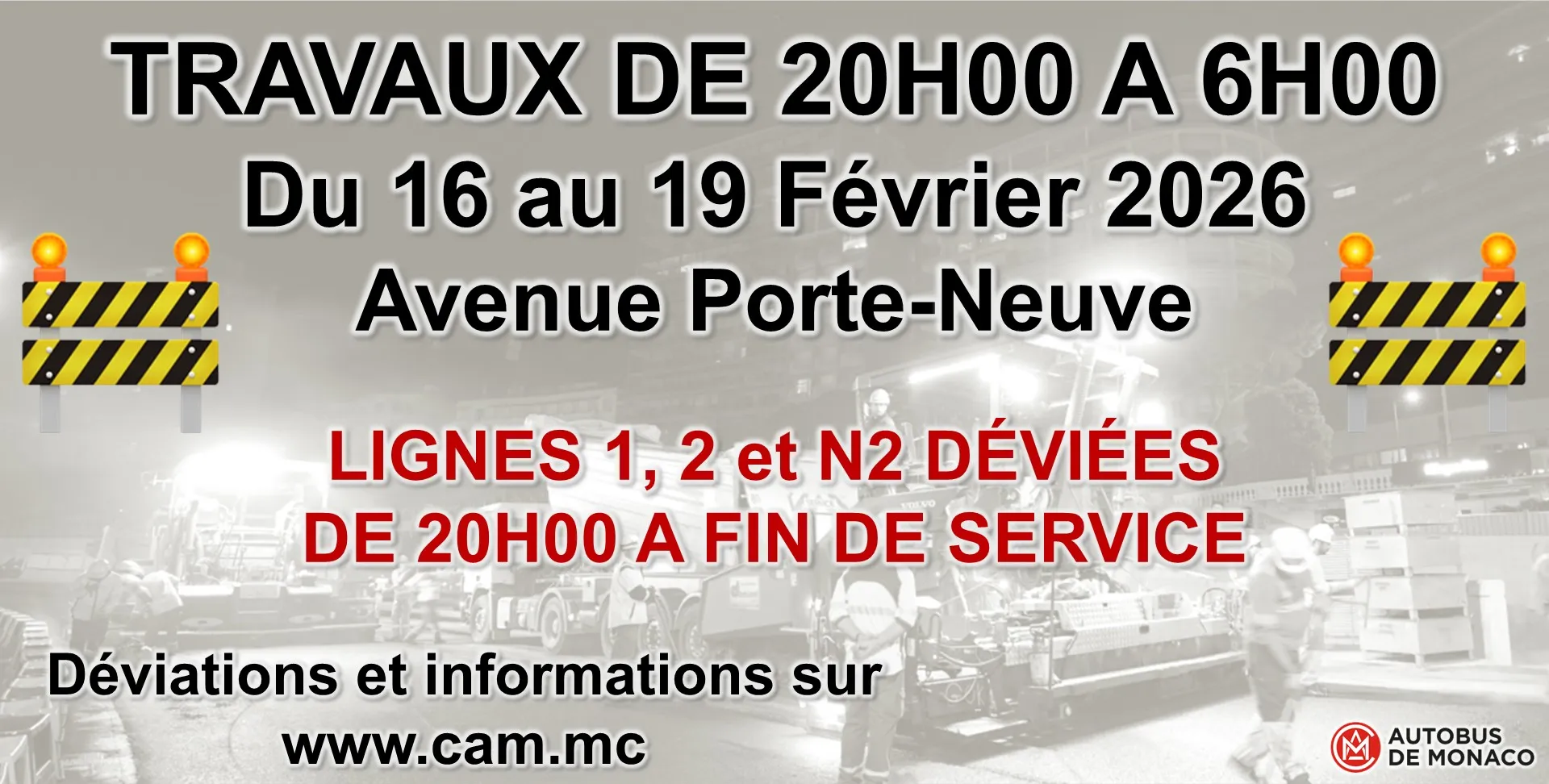 TRAVAUX REFECTION DES ENROBES - PERTURBATIONS