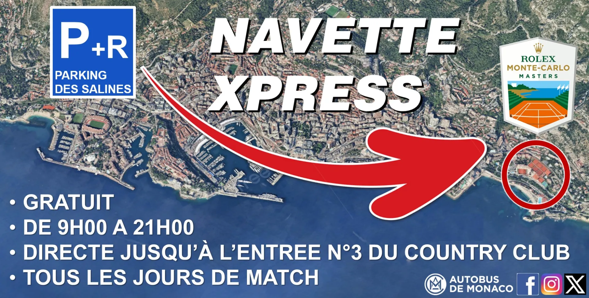NAVETTE TENNIS PARKING SALINES